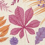 Tissue-Serviette 33 x 33 cm Bright Autumn 3-lagig, 500 Stk/Krt (10 x 50 Stk)