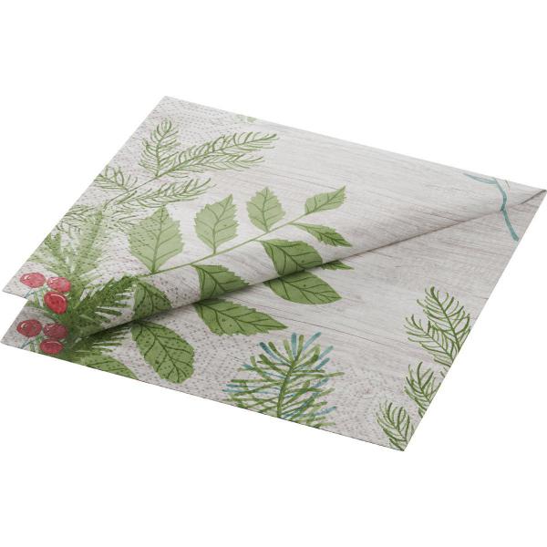 Tissue-Serviette 33 x 33 cm Winter Greenery 3-lagig, 1000 Stk/Krt (4 x 250 Stk)