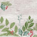 Classic-Serviette 40 x 40 cm Winter Greenery, 300 Stk/Krt (6 x 50 Stk)