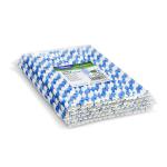 Papiertrinkhalm Spirale blau `JUMBO` Ø8mm x 25cm [100 St.]