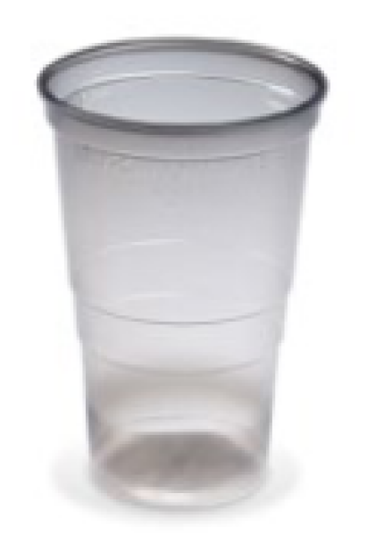 Mehrwegbecher (PP) Reware Cheers rauch‑grau transparent Ø95mm 0,5L 