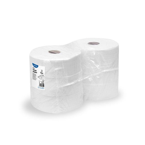 Toilettenpapier (FSC Mix) 2-lagig weiß `JUMBO` Ø25cm 240m 1070 Blatt [6 St.]