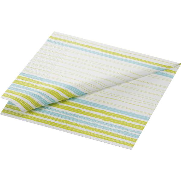 Tissue-Serviette 40 x 40 cm Elise Stripes 3-lagig, 1000 Stk/Krt (4 x 250 Stk)