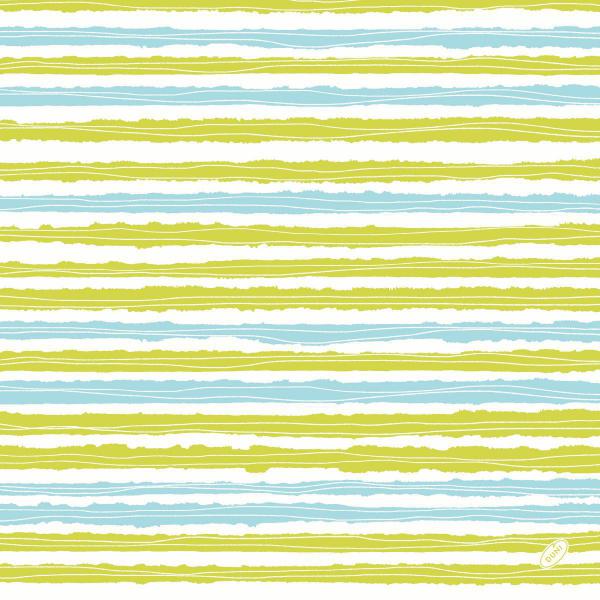 Serviette ouate 40 x 40 cm Elise Stripes, 300 Stk/Krt (6 x 50 Stk)