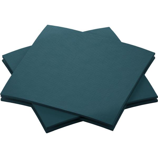 Bio Dunisoft® Serviette 20 x 20 cm Ocean Teal, 2880 Stk/Krt (16 x 180 Stk)