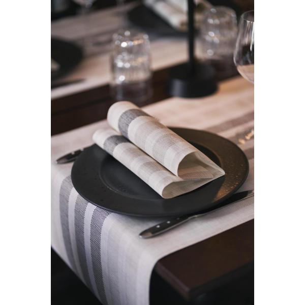 Dunilin®-Serviette 40 x 40 cm Rigato Black, 540 Stk/Krt (12 x 45 Stk)