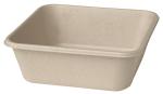 Box Bagasse 900 ml Braun ungeteilt